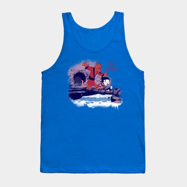 Casey and Splinter Tank Top by evilbyzac